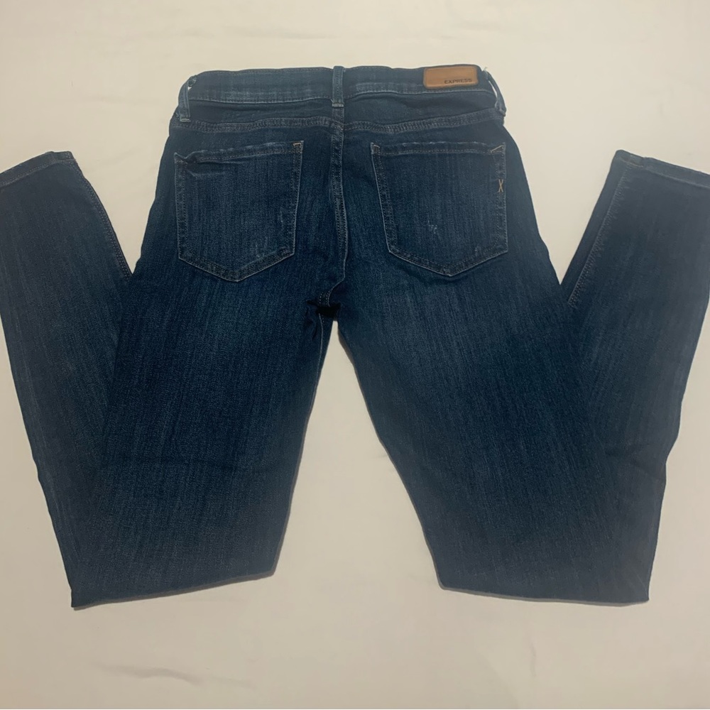 Express Jeans 2R Mid Rise Skinny Stretch - Picture 5 of 6